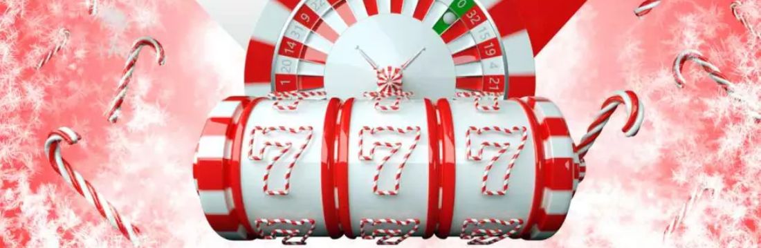 Les machines à sous et la roulette de casino sur le thème de l'hiver